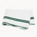 Matouk River Bedding Collection Flat Sheet With Green Accent