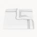 Matouk River Bedding Collection Duvet Cover With Silver Accent
