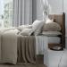 Matouk Bedding Astor Braid In Dune, Porto In Oat, Amalfi In Dune, And Daphne In Dune