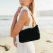 Boulevard Colette Suede Shoulder Bag Monogrammed