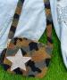 Camo And Star Beaded Bag