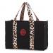 Personalized Rose Gold Leopard Neoprene Tote