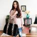 Personalized Rose Gold Leopard Neoprene Tote