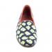 By Paige Ladies Leopard Navy And Lime Needlepoint Loafers