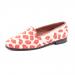 By Paige Ladies Leopard Pink And Tan Needlepoint Loafers