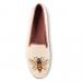 By Paige Ladies Bee On Tan Needlepoint Loafers