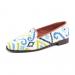 By Paige Ladies Blue And Green Ikat Needlepoint Loafers