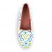 By Paige Ladies Blue And Green Ikat Needlepoint Loafers