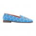 By Paige Ladies Blue Honeycomb Bee Needlepoint Loafers