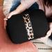 Rose Gold Leopard Neoprene Cosmetic Bag