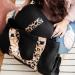 Rose Gold Leopard Neoprene Cosmetic And Tote Bags