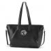 Monogrammed Black Crocodile Work Tote