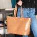 Monogrammed Camel Crocodile Work Tote