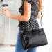 Monogrammed Black Crocodile Daily Tote