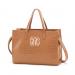 Monogrammed Camel Crocodile Daily Tote