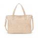 Monogrammed Tan Vegan Leather Functional Tote