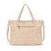 Monogrammed Tan Vegan Leather Functional Tote