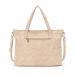 Monogrammed Tan Vegan Leather Functional Tote