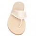 Palm Beach Aubrey Monogrammed Thong Sandal In Chanel With White