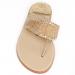 Palm Beach Aubrey Monogrammed Thong Sandal In Cork With Gold