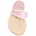 Palm Beach Aubrey Monogrammed Thong Sandal In Arbutus With White