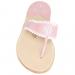Palm Beach Aubrey Monogrammed Thong Sandal In Arbutus With White
