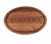 Large Oval Wooden Cutting Baord Alabama Carved