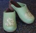 Monogrammed Camo Wol Clogs