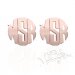 Rose Gold Block Earrings