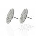 Monogrammed Silver Earrings
