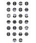 Block Circle Font 