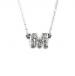 Single Letter Diamond Necklace