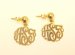 Monogrammed Earrings