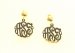 Monogrammed Earrings