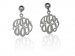 Interlocking Earrings In Silver