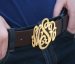 Monogrammed Belt Buckle