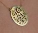 Monogrammed Necklace With Border