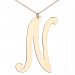 Large Monogram Initial Necklace By Shame On Jane