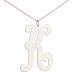 Large Monogram Initial Necklace By Shame On Jane