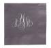 Embossed Graphics Elise Font Foil Stamped Napkins