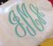 Monogrammed Shower Curtain