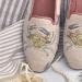 By Paige Ladies Crab Tan Needlepoint Loafers 