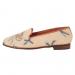 By Paige Ladies Crab Tan Needlepoint Loafers 
