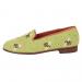 By Paige Ladies Bumblebees On Lime Needlepoint Loafers