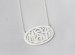 Monogrammed Oval Necklace