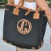 Queen Bea Monogrammed Canvas Lorie Tote