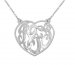 Monogrammed Heart Pendant