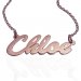 Nameplate Necklace In Rose Gold