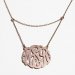 Double Chain Monogrammed Necklace Rose Gold