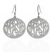 Monogrammed Earrings On French Wire